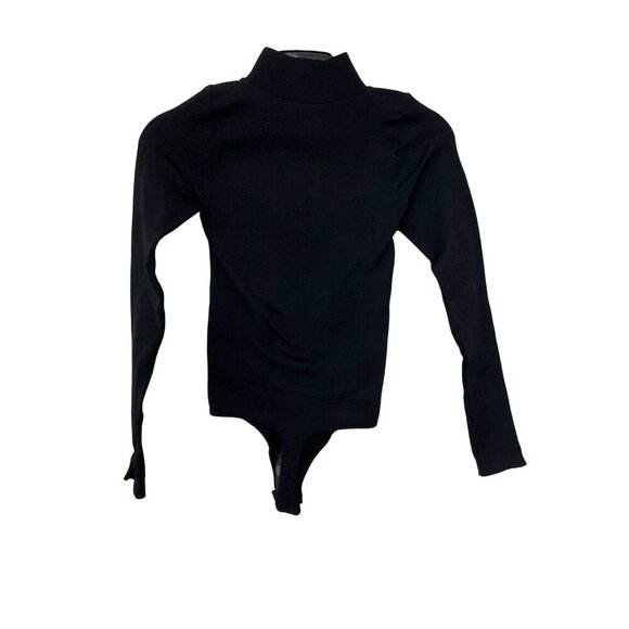 Free People x Intimately XYZ Recycled Turtleneck Bodysuit In Black XS Small Top - Picture 8 of 12
